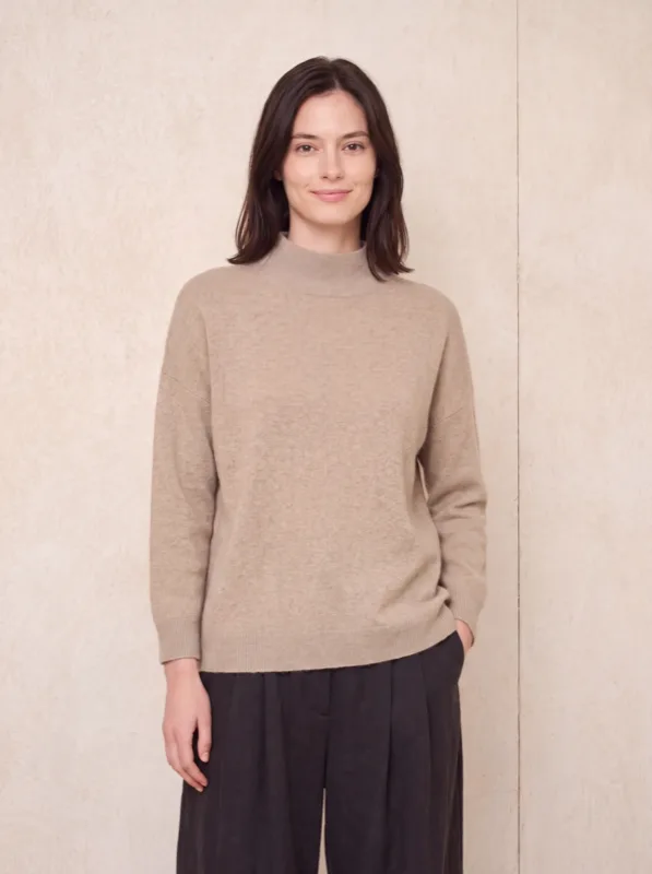 Jolene sweater on a model, front view