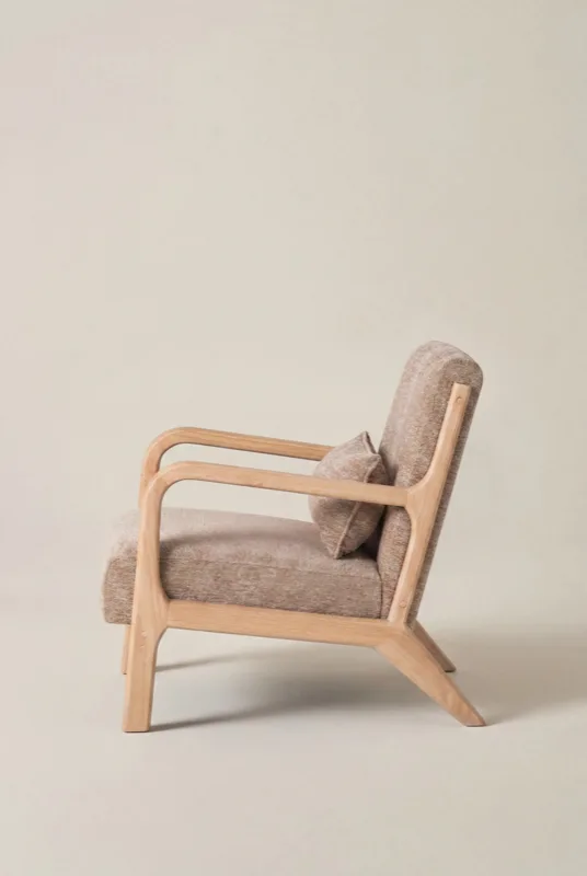 Side view of the Mark armchair